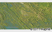 Satellite 3D Map of the area around 55° 11' 31" N, 66° 13' 29" W
