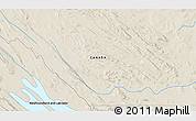 Shaded Relief 3D Map of the area around 55° 11' 31" N, 66° 13' 29" W