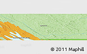 Political Panoramic Map of the area around 55° 11' 31" N, 66° 13' 29" W