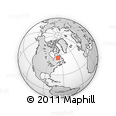 Outline Map of the Area around 55° 11' 31" N, 68° 46' 30" W, rectangular outline