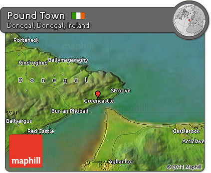 Satellite Map of Pound Town