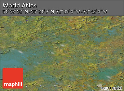 Satellite Map of the Area around 55° 11' 31" N, 72° 10' 30" W