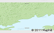 Political 3D Map of the area around 55° 11' 31" N, 73° 1' 30" W