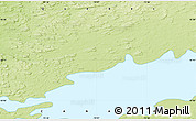 Physical Map of the area around 55° 11' 31" N, 73° 1' 30" W