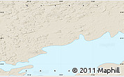 Shaded Relief Map of the area around 55° 11' 31" N, 73° 1' 30" W
