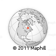 Outline Map of the Area around 55° 11' 31" N, 74° 43' 29" W, rectangular outline