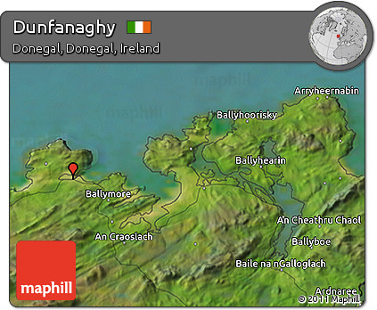 Satellite 3D Map of Dunfanaghy