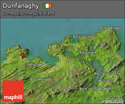 Satellite 3D Map of Dunfanaghy