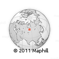 Outline Map of the Area around 55° 11' 31" N, 80° 49' 29" E, rectangular outline