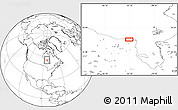 Blank Location Map of the area around 55° 11' 31" N, 83° 13' 29" W