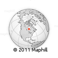 Outline Map of the Area around 55° 11' 31" N, 87° 28' 29" W, rectangular outline