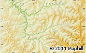 Physical Map of the area around 55° 34' 4" N, 104° 37' 30" E