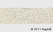 Shaded Relief Panoramic Map of the area around 55° 34' 4" N, 104° 37' 30" E