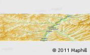 Physical Panoramic Map of the area around 55° 34' 4" N, 105° 28' 29" E