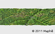 Satellite Panoramic Map of the area around 55° 34' 4" N, 105° 28' 29" E