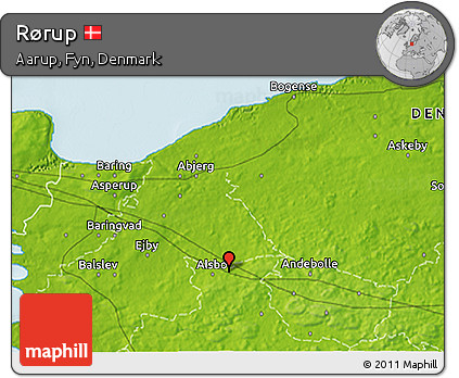 Physical 3D Map of Rørup