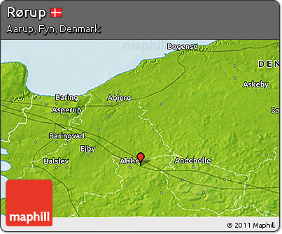 Physical 3D Map of Rørup