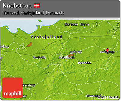 Physical 3D Map of Knabstrup