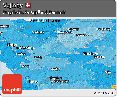 Political Panoramic Map of Vejleby