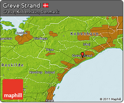 Physical 3D Map of Greve Strand
