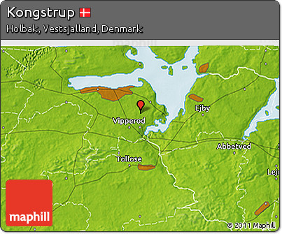 Physical 3D Map of Kongstrup