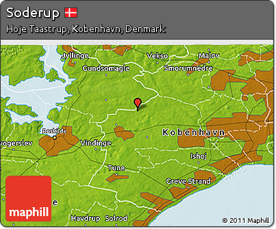 Physical 3D Map of Soderup