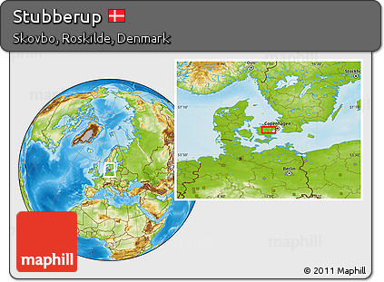 Physical Location Map of Stubberup