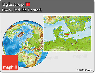 Physical Location Map of Uglestrup