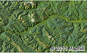 Satellite Map of the area around 55° 34' 4" N, 122° 19' 29" W