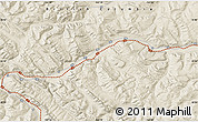 Shaded Relief Map of the area around 55° 34' 4" N, 122° 19' 29" W