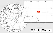 Blank Location Map of the area around 55° 34' 4" N, 126° 43' 29" E