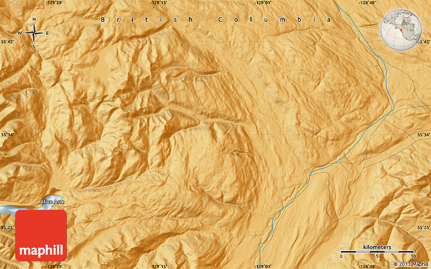 Political Map of Alice Arm