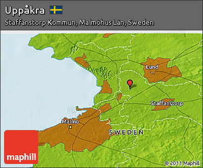 Physical 3D Map of Uppåkra