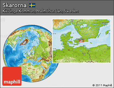 Physical Location Map of Skarorna