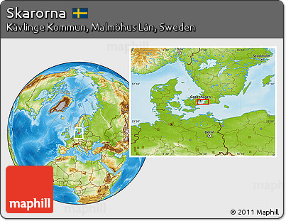 Physical Location Map of Skarorna