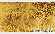 Physical 3D Map of the area around 55° 34' 4" N, 130° 7' 30" E