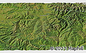 Satellite 3D Map of the area around 55° 34' 4" N, 130° 7' 30" E