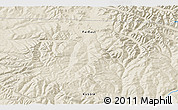Shaded Relief 3D Map of the area around 55° 34' 4" N, 130° 7' 30" E