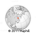 Outline Map of the Area around 55° 34' 4" N, 134° 22' 30" E, rectangular outline