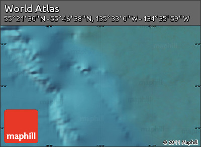 Satellite Map of the Area around 55° 34' 4" N, 135° 4' 29" W