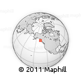 Outline Map of the Area around 55° 34' 4" N, 135° 4' 29" W, rectangular outline