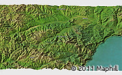 Satellite 3D Map of the area around 55° 34' 4" N, 136° 4' 29" E