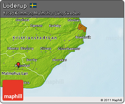 Physical 3D Map of Löderup