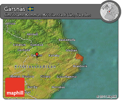 Satellite 3D Map of Gärsnäs