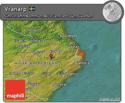 Satellite 3D Map of Vranarp