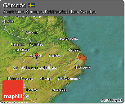 Satellite 3D Map of Gärsnäs
