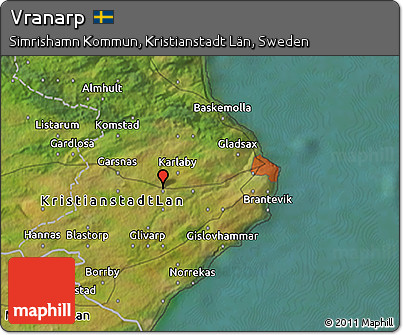 Satellite 3D Map of Vranarp