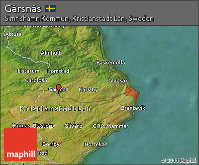Satellite 3D Map of Gärsnäs
