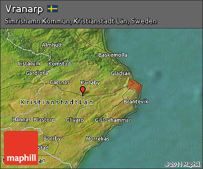 Satellite 3D Map of Vranarp
