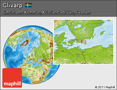 Physical Location Map of Glivarp